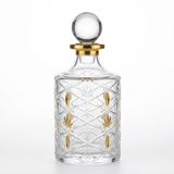 Glass Perfume Bottle with Gold Accents - 300ml