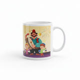 Festivel Cartoon Print Ceramic Mug White - 300ml