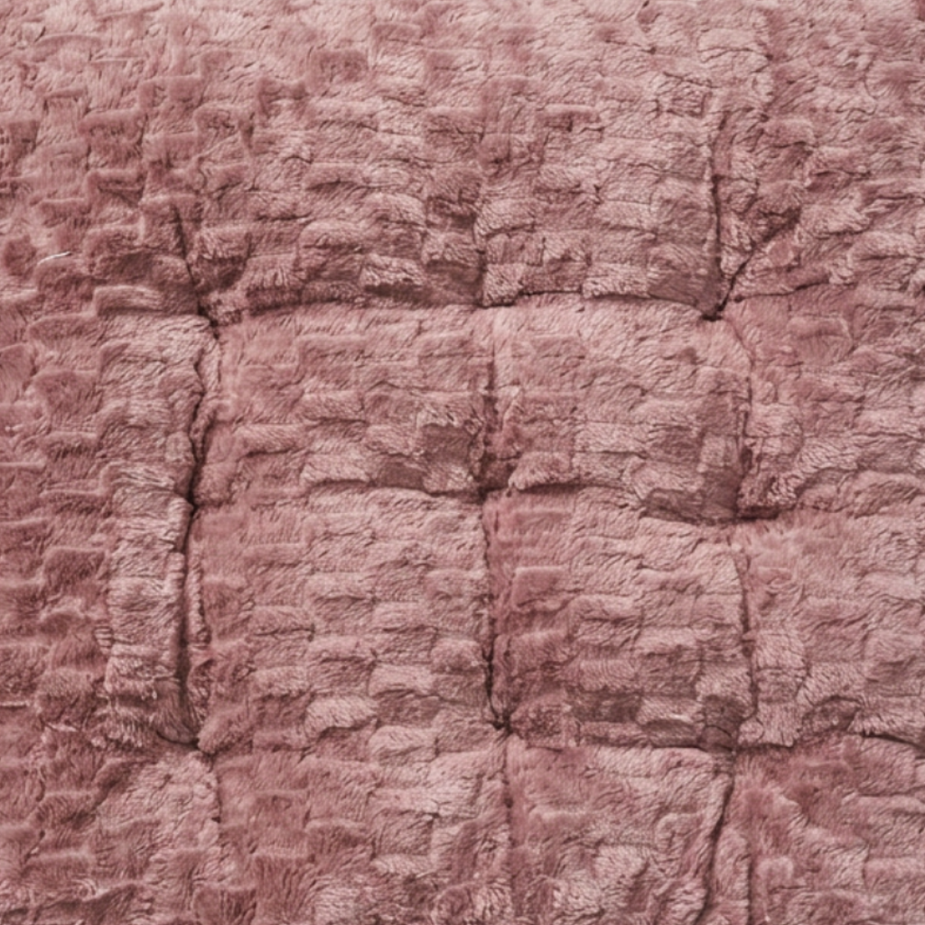 Textured Square Chair Cushion Dusty Rose – 38×38cm