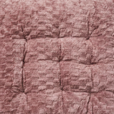 Textured Square Chair Cushion Dusty Rose – 38×38cm