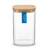 Happysmile Glass Storage Jar with Bamboo Lid - 750ml