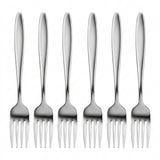 Stainless Steel Fork Set of 6 - 15cm Silver