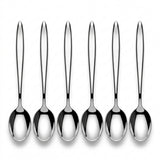 Stainless Steel Spoon Set of 6 - 20cm Silver