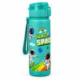 Space Print Plastic Water Bottle Teal - 1 Litre