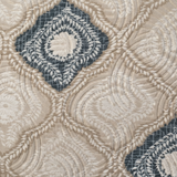 Carpet Cream & Navy Blue Ornamental Pattern