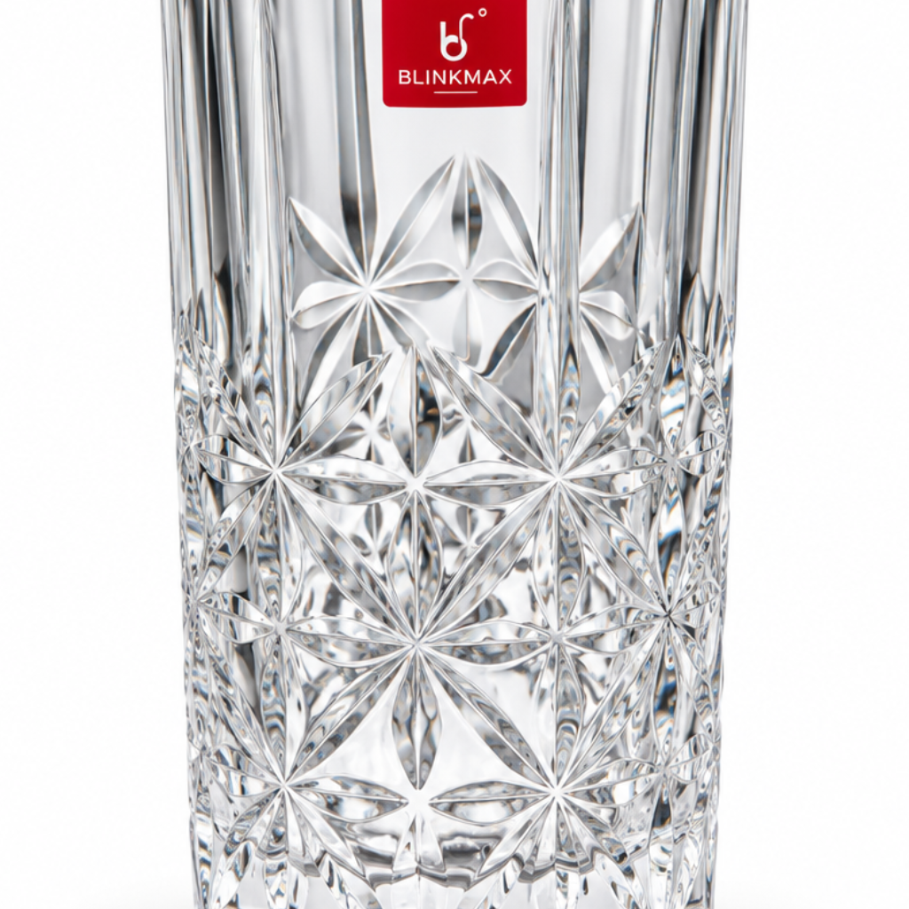 Blinkmax Clear Cut-Glass Tumbler – 425ml