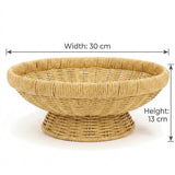 Wire Decorative Fruit Basket | 30×13 cm | Modern Kitchen & Table Display Woven Color