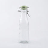 Glass Bottle With Swing-Top Clip Closure - 500ml - Light Blue / Light Green / Black
