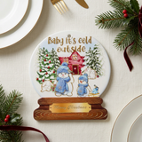 Ceramic-Coated Christmas Coaster - 20cm