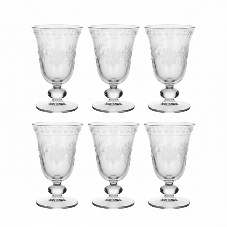 6PCS Etched Crystal Goblet Set – 12.5 × 8 cm - Al Kabayel Discount Centre6PCS Etched Crystal Goblet Set – 12.5 × 8 cmDrinkware SetsAKDCAl Kabayel Discount Centre