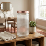Velvet Glass Jar with Metal Lid - 1400ml