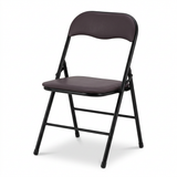 Metal Folding Chair with Dark Brown Seat – 80×40cm