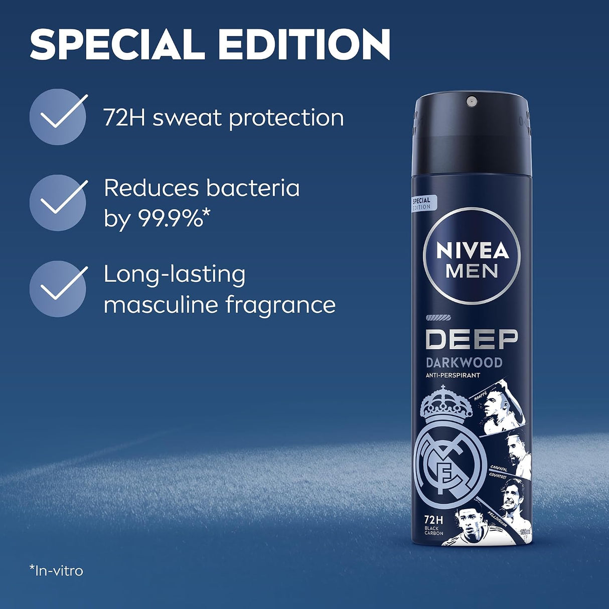 Nivea Men Deep MaxxTech Darkwood Deodorant Spray with Black Carbon 150ml