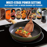 Sonashi Double Burner Infrared Cooker - 4 Digit LED Display | Multi-Stage Power Settings with Knob Control and Touch Control | Portable and Compact Infrared Cooker SIS-017C Black