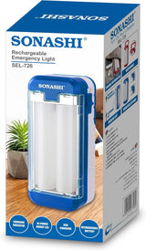 Sonashi SEL-726 Rechargeable Emergency Light | Bright Blue Lantern with Long-Lasting Battery | Portable and Energy Efficient | Ideal for Home and Outdoor Use