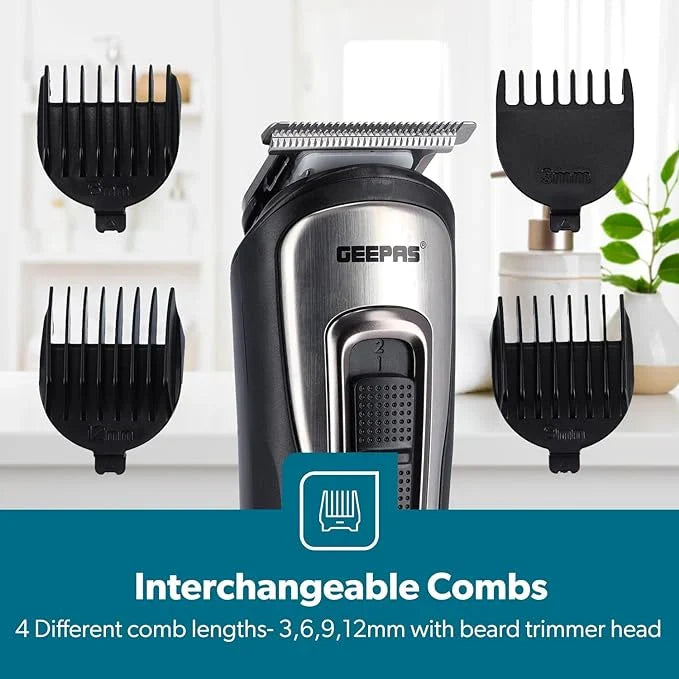 Geepas Rechargeable 11-in-1 Grooming Kit GTR8300