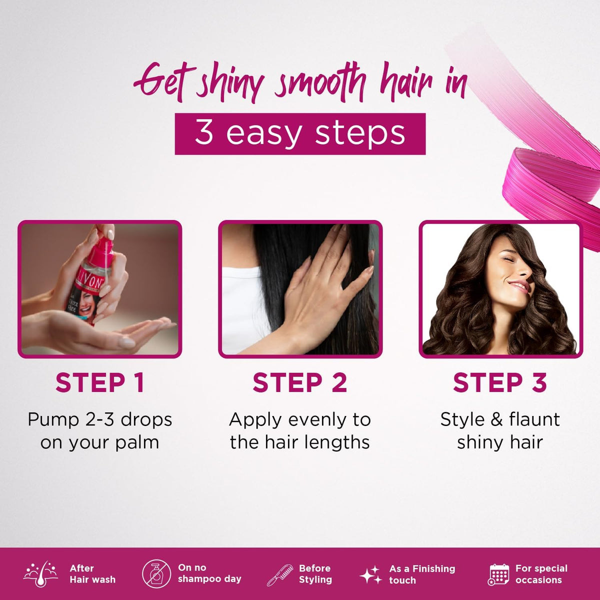 Livon Silky Portion Hair Serum For Salon Like 50ml