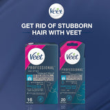 Veet Professional Hair Removal Easy-Gel Face Wax Strips - 20 Wax Strips