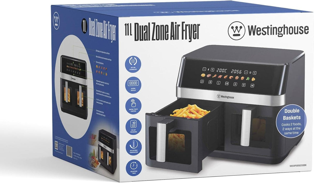 Westinghouse Dual Zone Air Fryer – 11L