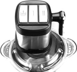 Sonashi Multi-Chopper with Powerful Motor with Capacity 3L | Mincer-Grinder Function, Stainless Steel Body with Handle and Cutter Pole | Sharp Blade for Effective Chopping 500W SMC-24S Black/Silver