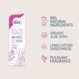 Veet Silky Fresh Hair Removal Cream, Soothing Aloe Vera & Violet Blossom Scent, 100g