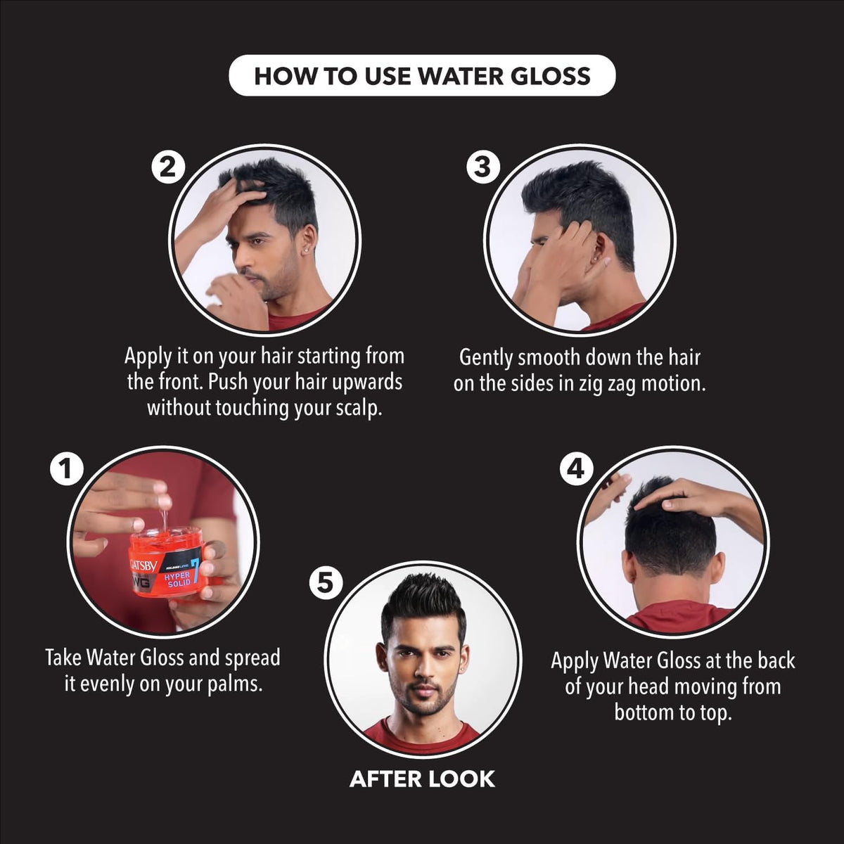 Gatsby Water Gloss Hyper Solid 150gm