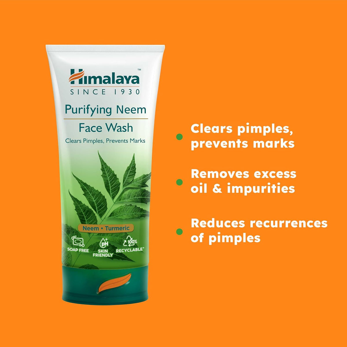 Himalaya Purifying Neem Face Wash with Neem & Turmeric 150ml