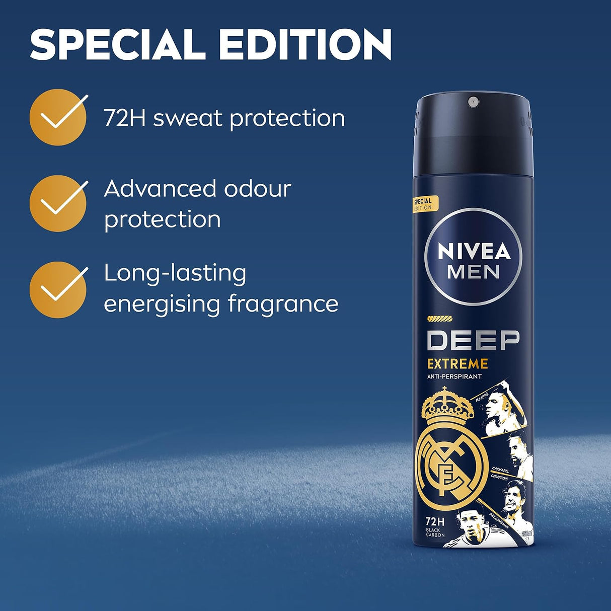 Nivea Men Deep Extreme MaxxTech Deodorant Spray with Black Carbon 150ml