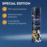 Nivea Men Deep Extreme MaxxTech Deodorant Spray with Black Carbon 150ml