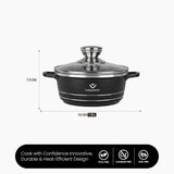 Vogati Casserole With Lid 16cm, 1.5 Ltr