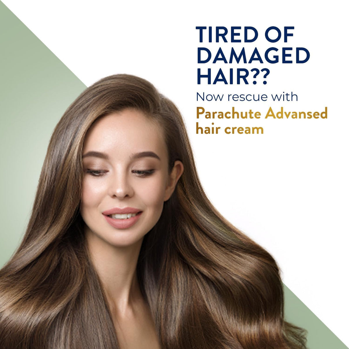 Parachute Gold Damage Repair Hair Cream,Coconut & Cactus, 2 × 140 ml