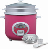 Geepas 1.8L Electric Rice Cooker with Steamer – 3-in-1 Cook, Steam & Keep Warm 700W | Non-Stick Inner Pot