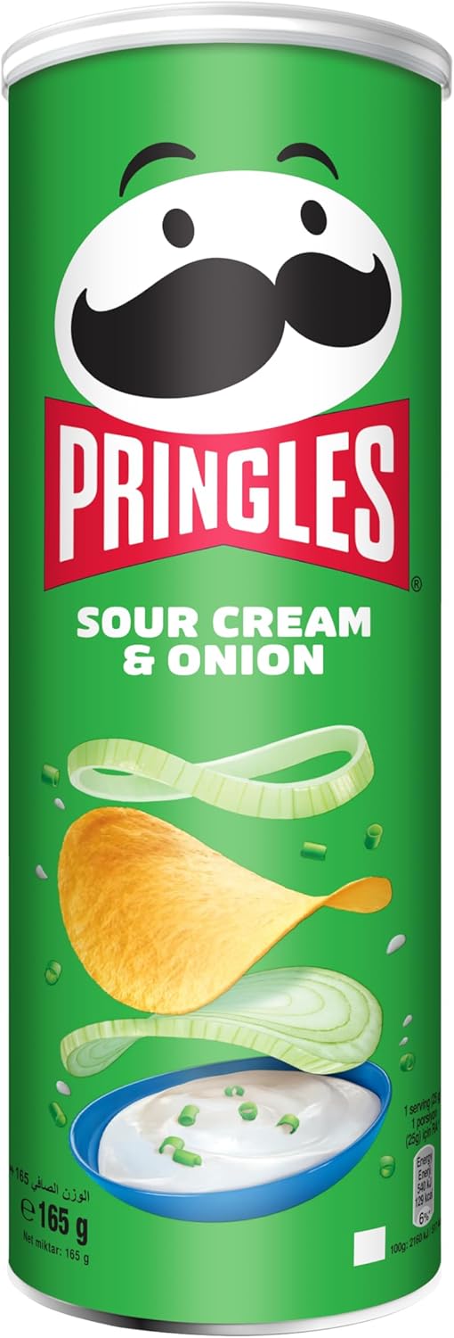 Pringles Sour Cream & Onion Flavour - Potato Chips - 165gm