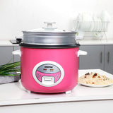 Geepas 1.8L Electric Rice Cooker with Steamer – 3-in-1 Cook, Steam & Keep Warm 700W | Non-Stick Inner Pot