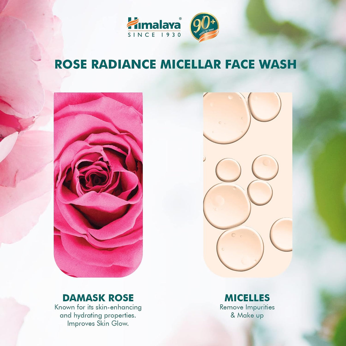 Himalaya Rose Micellar Make Up Removing Face Wash 150ml