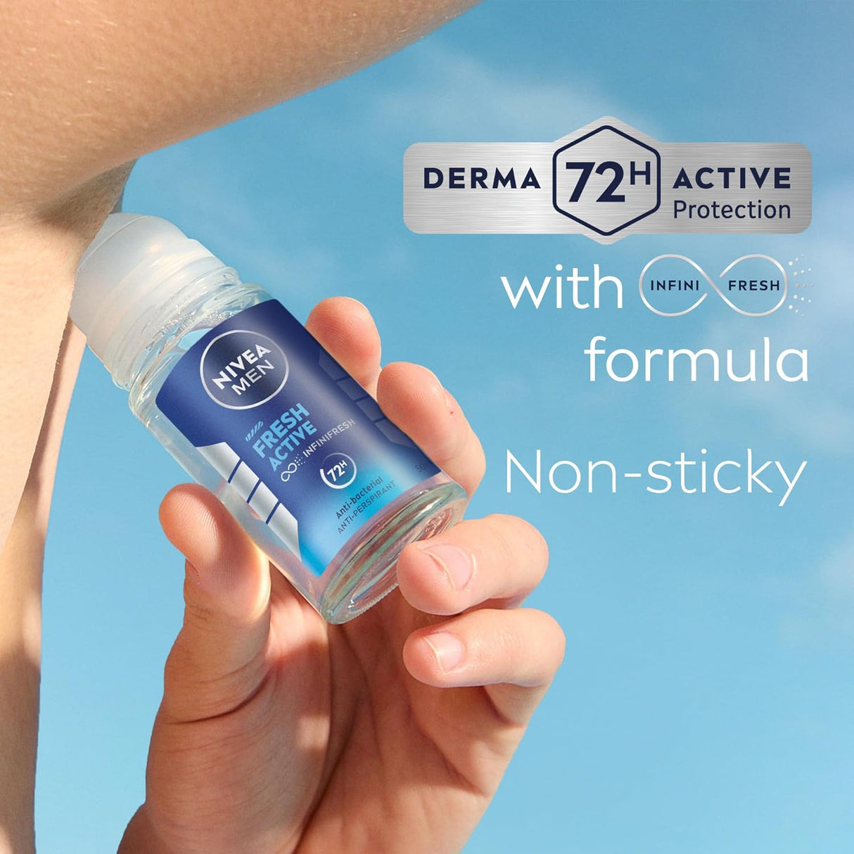 Nivea Men Fresh Active Infinifresh 72H Anti-Bacterial Anti-Perspirant Roll-On – 50ml