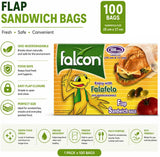Falcon Plastic Sandwich Bag - 100 Pc