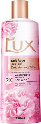 LUX Delicate Fragrance Body Wash, Soft Rose, 250ml