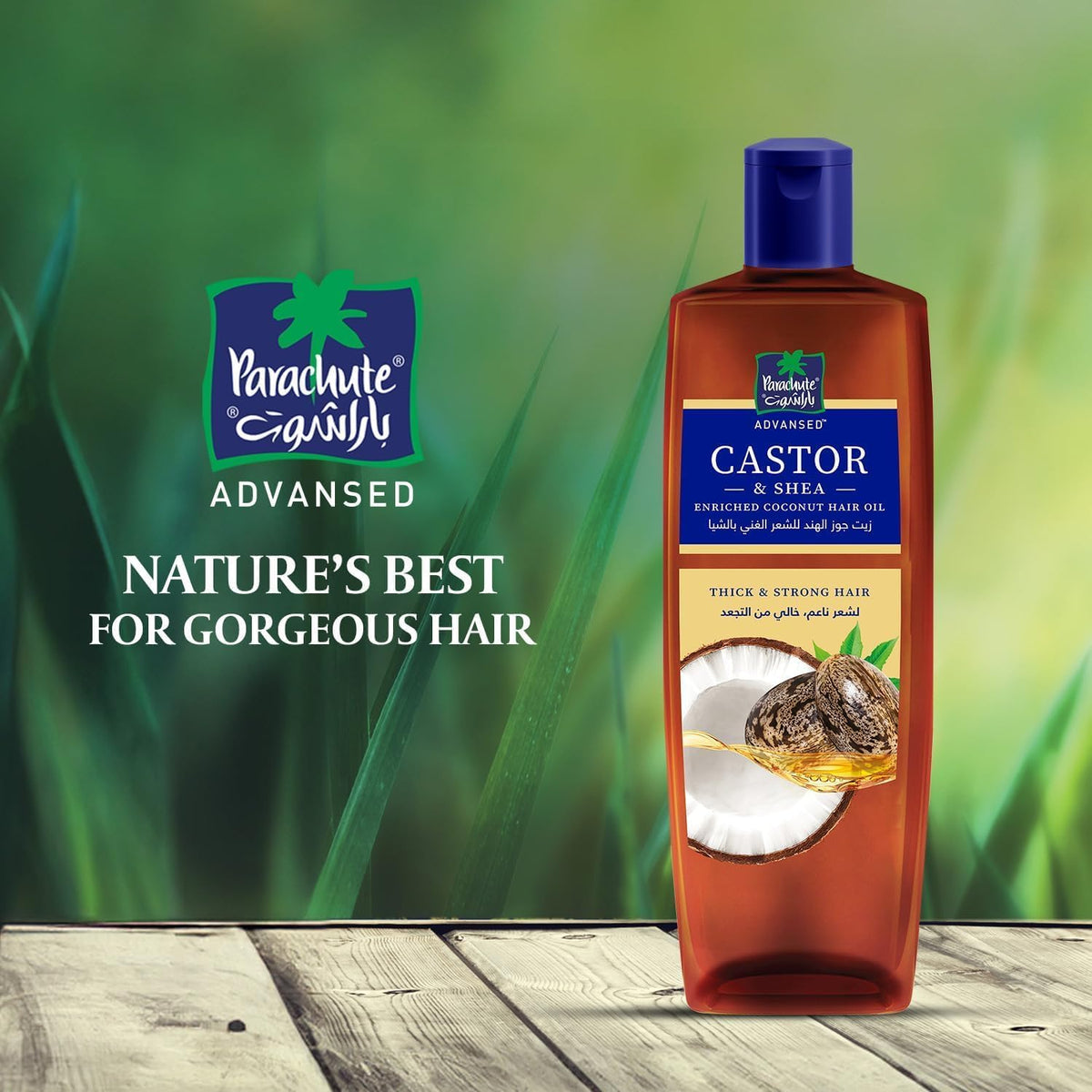 Parachute Advansed Castor & Shea Enriched Coconut hair oil 200ml