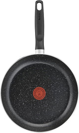 Tefal Dark Stone 9 pc set Non-stick Cooking Set, Safe coating Cookware, Heat indicator, Ergonomic handles, Glass lid