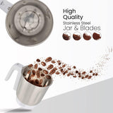 Geepas Coffee Grinder GCG6105 - 450W Electric Grinder | Separate Stainless Steel Blades for Coffee Beans, Spices & Dried Nuts Grinding | Detachable Bowl |Large Capacity Mill