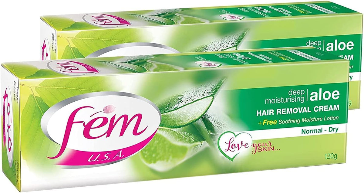 كريم فيم لإزالة الشعر بخلاصة الصبار - 120 جم - عبوة ثنائية