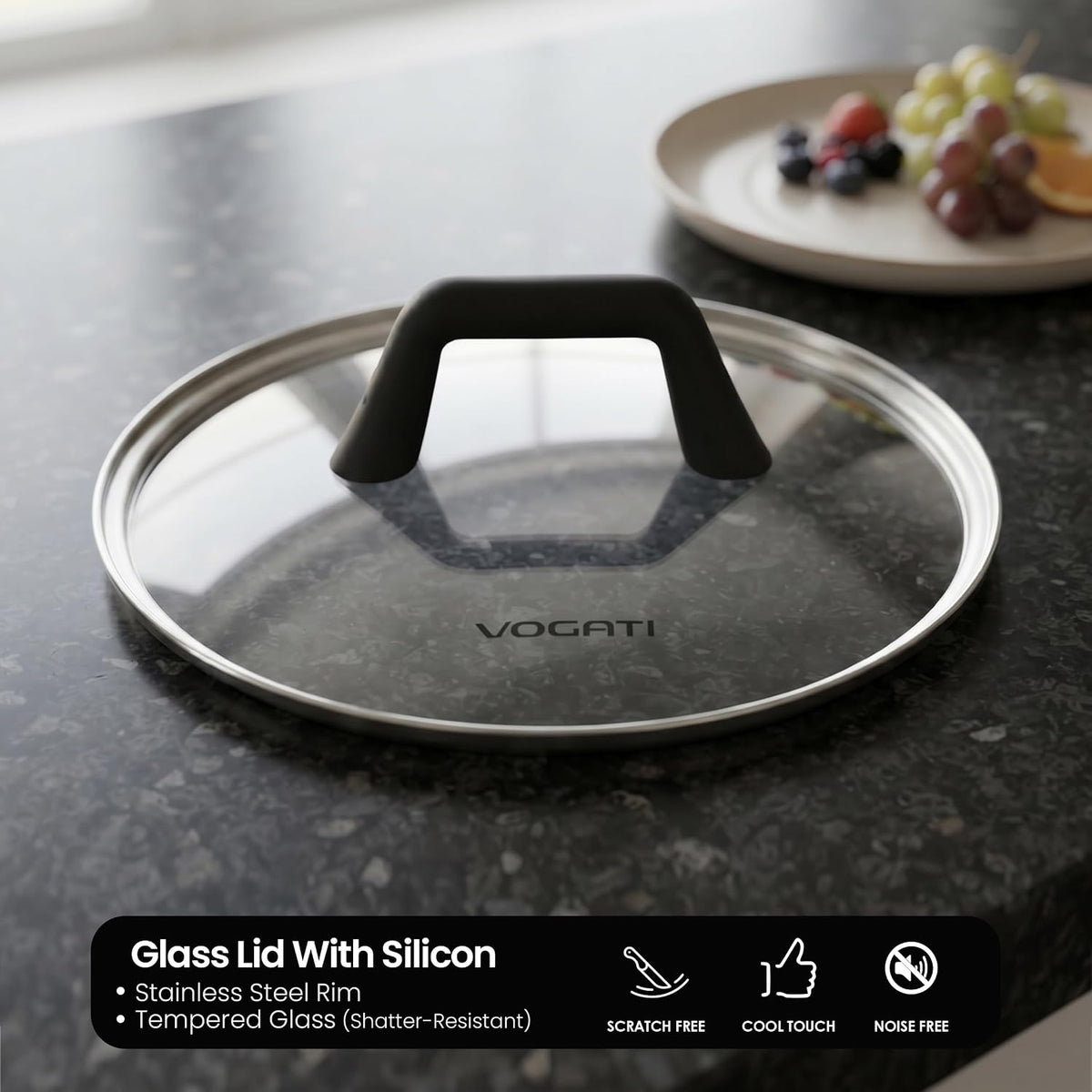 Vogati Casserole With Lid 20cm, 3.1 Ltr