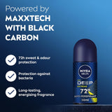 Nivea Men Deep Extreme Maxx Tech 72H Anti-Perspirant Roll-On 50ml