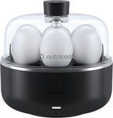 Nutricook Egg Cooker, 7 Eggs Capacity,Egg Cooker for Boiled, Poached, Scrambled Eggs & Omelettes, Buzzer Indicator, Precision Cooking, Includes accessories, EC207ME-K