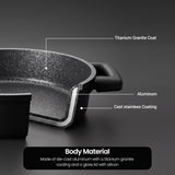 Vogati Shallow Casserole With Lid 28cm, 5.9 Ltr