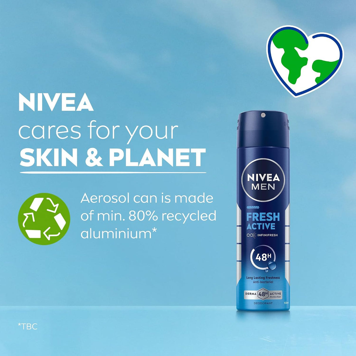 Nivea Men Fresh Active Deodorant Spray 150ml
