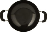 RAJ Anodized Cookware Deep Kadai 29cm, 3mm thickness, Metal Spoon Friendly