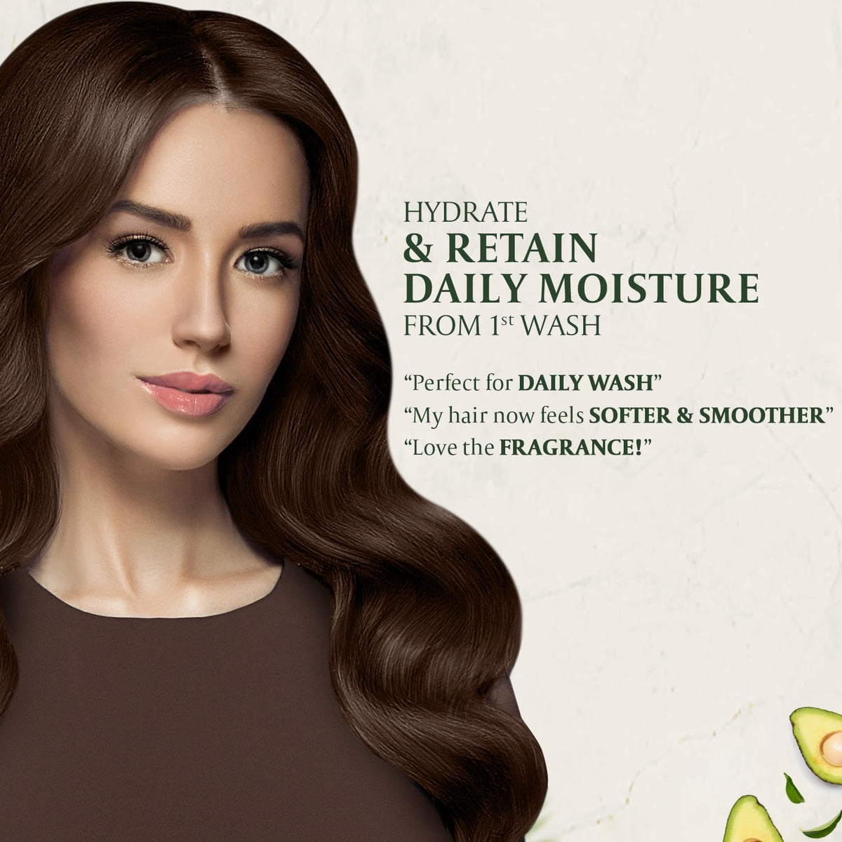 Parachute Advanced Coconut & Avocado Daily Moisture Shampoo, 340 ml