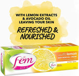 Fem Hair Removal Cream Lemon - 120 Gm - Twin Pack